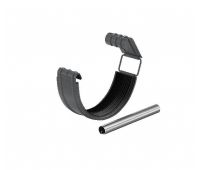 Соединитель желоба с резиновым уплотнителем RAL 7024 Тёмно-серый 150/100