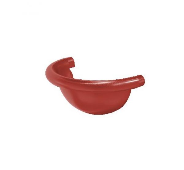 Заглушка желоба полукруглая RR 29 Бургундский 150/100 от производителя  Aquasystem по цене 4 820 р