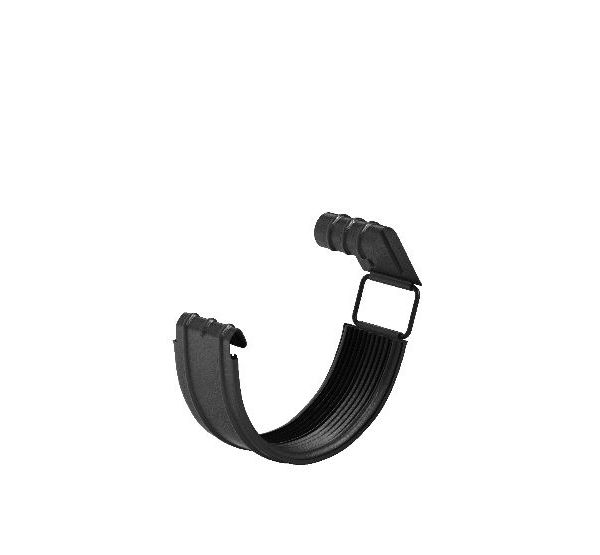 Соединитель желоба с резиновым уплотнителем RAL 9005 Чёрный 125/90 от производителя  Aquasystem по цене 242 р