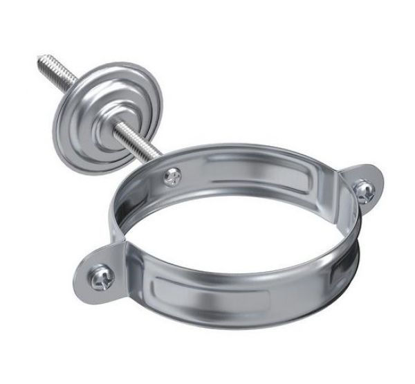 Комплект крепления трубы Оцинкованный 150/100 от производителя Aquasystem по цене 463 р Комплект крепления трубы Оцинкованный 150/100 от производителя Aquasystem по цене 463 р