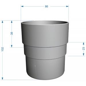Муфта соединительная Premium ПВХ Каштан от производителя Docke по цене 200 р Муфта соединительная Premium ПВХ Каштан от производителя Docke по цене 200 р