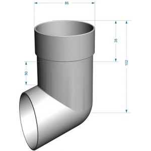 Отвод Premium ПВХ Шоколад от производителя Docke по цене 264 р Отвод Premium ПВХ Шоколад от производителя Docke по цене 264 р