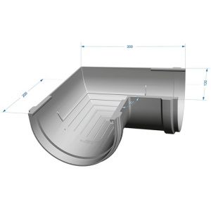 Угол желоба универсал 90˚ Premium ПВХ Шоколад от производителя Docke по цене 386 р Угол желоба универсал 90˚ Premium ПВХ Шоколад от производителя Docke по цене 386 р