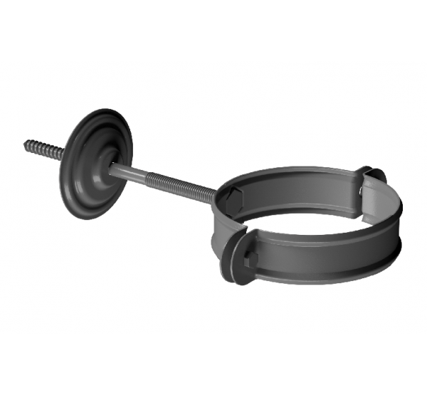 Хомут трубы D90, ГРАФИТ (RAL 7024) от производителя Docke по цене 535 р Хомут трубы D90, ГРАФИТ (RAL 7024) от производителя Docke по цене 535 р