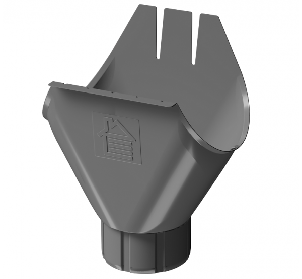 Воронка желоба D125, ГРАФИТ (RAL 7024) от производителя Docke по цене 830 р Воронка желоба D125, ГРАФИТ (RAL 7024) от производителя Docke по цене 830 р