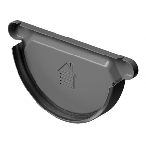 Заглушка желоба D125, ГРАФИТ (RAL 7024) от производителя Docke по цене 360 р Заглушка желоба D125, ГРАФИТ (RAL 7024) от производителя Docke по цене 360 р