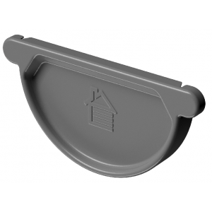 Заглушка желоба D125, ГРАФИТ (RAL 7024) от производителя Docke по цене 360 р Заглушка желоба D125, ГРАФИТ (RAL 7024) от производителя Docke по цене 360 р