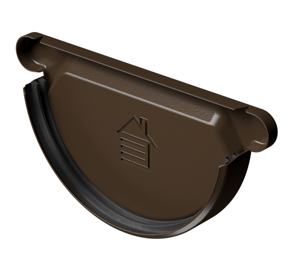 Заглушка желоба D125, КАШТАН (RAL 8017) от производителя Docke по цене 360 р Заглушка желоба D125, КАШТАН (RAL 8017) от производителя Docke по цене 360 р