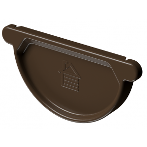 Заглушка желоба D125, КАШТАН (RAL 8017) от производителя Docke по цене 360 р Заглушка желоба D125, КАШТАН (RAL 8017) от производителя Docke по цене 360 р