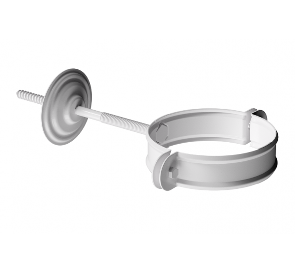 Хомут трубы D90, ПЛОМБИР (RAL 9010) от производителя Docke по цене 535 р Хомут трубы D90, ПЛОМБИР (RAL 9010) от производителя Docke по цене 535 р