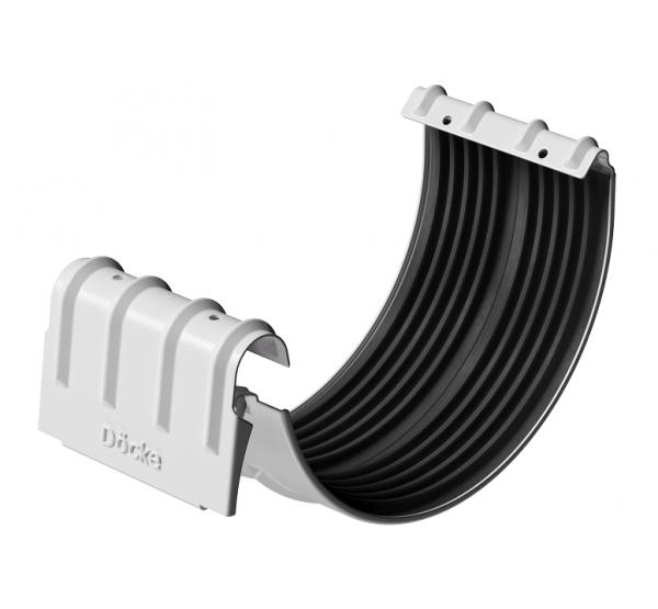 Соединитель желобов с замком D125, ПЛОМБИР (RAL 9010) от производителя Docke по цене 430 р Соединитель желобов с замком D125, ПЛОМБИР (RAL 9010) от производителя Docke по цене 430 р