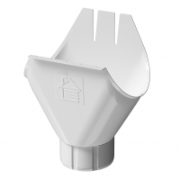 Воронка желоба D125, ПЛОМБИР (RAL 9010) Воронка желоба D125, ПЛОМБИР (RAL 9010)