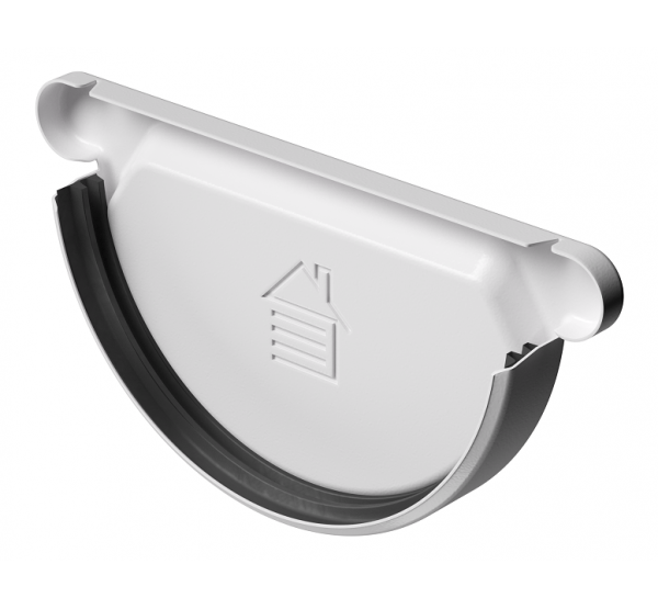 Заглушка желоба D125, ПЛОМБИР (RAL 9010) от производителя Docke по цене 360 р Заглушка желоба D125, ПЛОМБИР (RAL 9010) от производителя Docke по цене 360 р