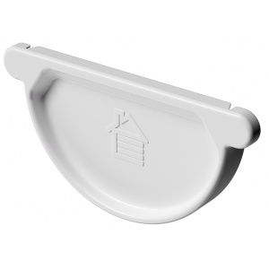 Заглушка желоба D125, ПЛОМБИР (RAL 9010) от производителя Docke по цене 360 р Заглушка желоба D125, ПЛОМБИР (RAL 9010) от производителя Docke по цене 360 р