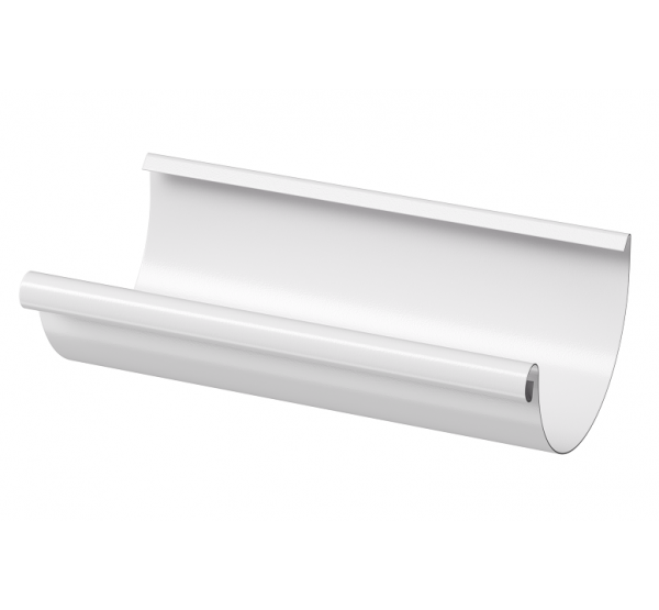 Водосточный желоб 3 м ПЛОМБИР (RAL 9010) от производителя Docke по цене 1 990 р Водосточный желоб 3 м ПЛОМБИР (RAL 9010) от производителя Docke по цене 1 990 р