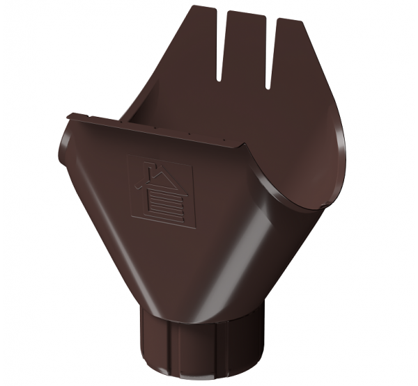 Воронка желоба D125, ШОКОЛАД (RAL 8019) от производителя  Docke по цене 830 р