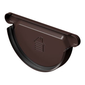 Заглушка желоба D125, ШОКОЛАД (RAL 8019) от производителя Docke по цене 360 р Заглушка желоба D125, ШОКОЛАД (RAL 8019) от производителя Docke по цене 360 р