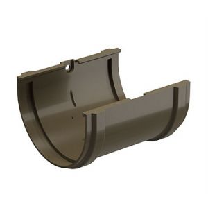 Соединитель желоба Premium ПВХ Каштан от производителя Docke по цене 225 р Соединитель желоба Premium ПВХ Каштан от производителя Docke по цене 225 р