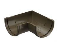 Угол желоба универсал 90˚ Premium ПВХ Каштан Угол желоба универсал 90˚ Premium ПВХ Каштан