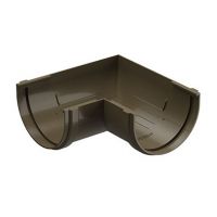 Угол желоба универсал 90˚ Premium ПВХ Каштан Угол желоба универсал 90˚ Premium ПВХ Каштан