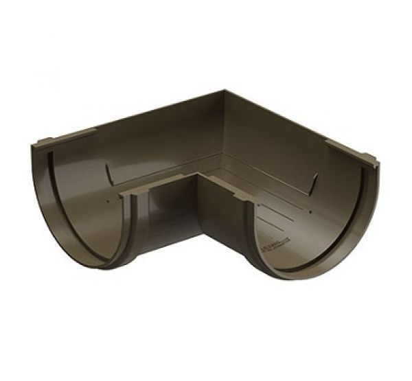 Угол желоба универсал 90˚ Premium ПВХ Каштан от производителя Docke по цене 352 р Угол желоба универсал 90˚ Premium ПВХ Каштан от производителя Docke по цене 352 р