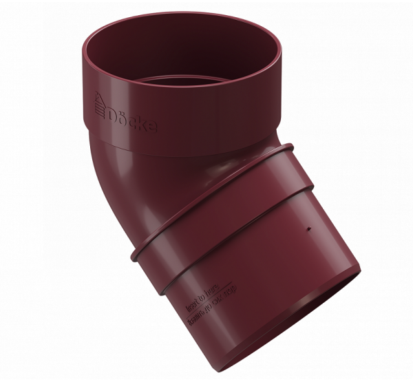 Колено трубы 45° Красный от производителя Docke по цене 210 р Колено трубы 45° Красный от производителя Docke по цене 210 р
