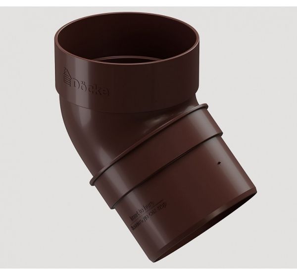 Колено трубы 45° Тёмно-коричневый от производителя Docke по цене 210 р Колено трубы 45° Тёмно-коричневый от производителя Docke по цене 210 р