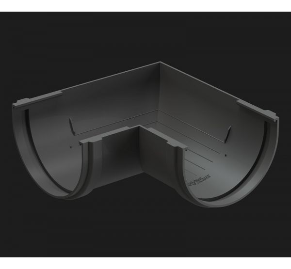 Угол желоба универсал 90˚ Premium Графит от производителя Docke по цене 352 р Угол желоба универсал 90˚ Premium Графит от производителя Docke по цене 352 р