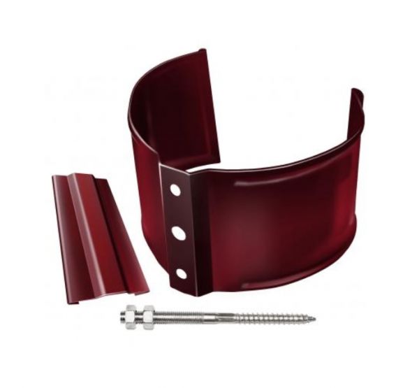 Кронштейн трубы (на кирпич) Вишневый (RAL 3005) от производителя Grand Line по цене 460 р Кронштейн трубы (на кирпич) Вишневый (RAL 3005) от производителя Grand Line по цене 460 р