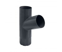 Тройник трубы Серый (RAL 7024) Тройник трубы Серый (RAL 7024)