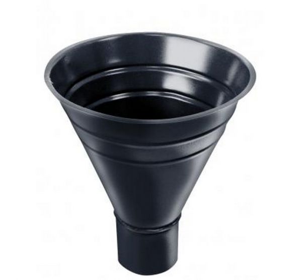 Воронка водосборная Серый (RAL 7024) от производителя Grand Line по цене 2 600 р Воронка водосборная Серый (RAL 7024) от производителя Grand Line по цене 2 600 р