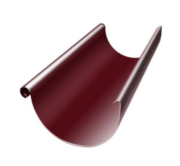 Водосточный желоб 3м Вишневый (RAL 3005) от производителя Grand Line по цене 1 740 р Водосточный желоб 3м Вишневый (RAL 3005) от производителя Grand Line по цене 1 740 р