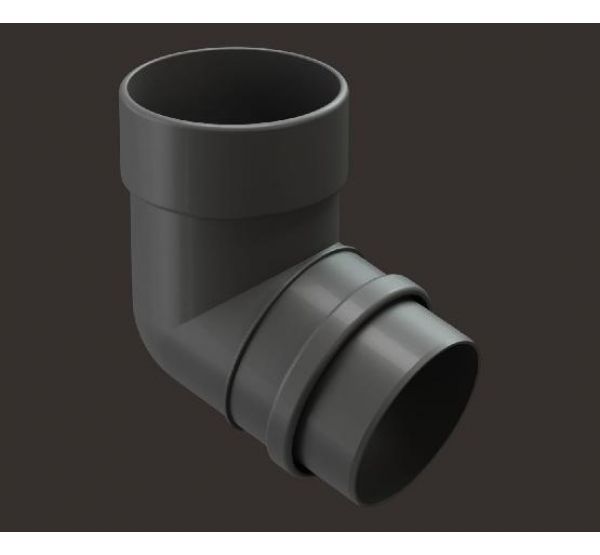 Колено 72° Lux ПВХ Графит от производителя Docke по цене 412 р Колено 72° Lux ПВХ Графит от производителя Docke по цене 412 р