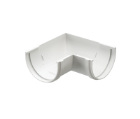 Угол желоба универсал 90˚ Premium ПВХ Пломбир Угол желоба универсал 90˚ Premium ПВХ Пломбир