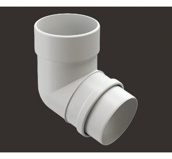 Колено 72˚ Lux ПВХ Пломбир от производителя  Docke по цене 392 р