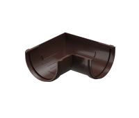 Угол желоба универсал 90˚ Premium ПВХ Шоколад Угол желоба универсал 90˚ Premium ПВХ Шоколад
