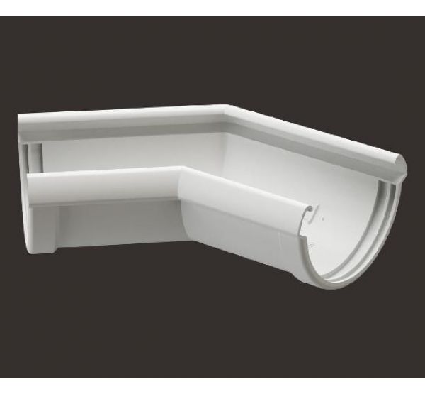 Угол желоба универсал 135° Lux ПВХ Пломбир от производителя Docke по цене 1 425 р Угол желоба универсал 135° Lux ПВХ Пломбир от производителя Docke по цене 1 425 р