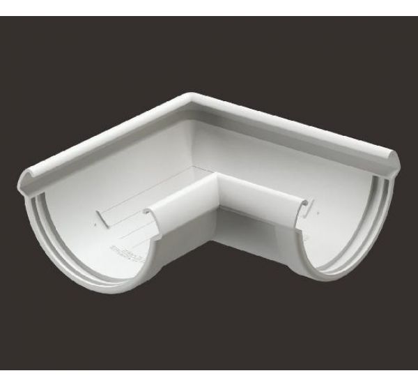 Угол желоба универсал 90° Lux ПВХ Пломбир от производителя  Docke по цене 506 р