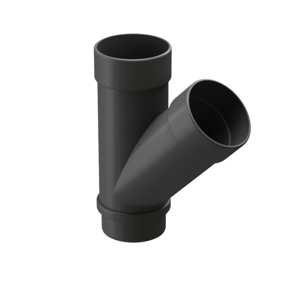 Тройник 45˚ Lux ПВХ Графит от производителя Docke по цене 1 090 р Тройник 45˚ Lux ПВХ Графит от производителя Docke по цене 1 090 р