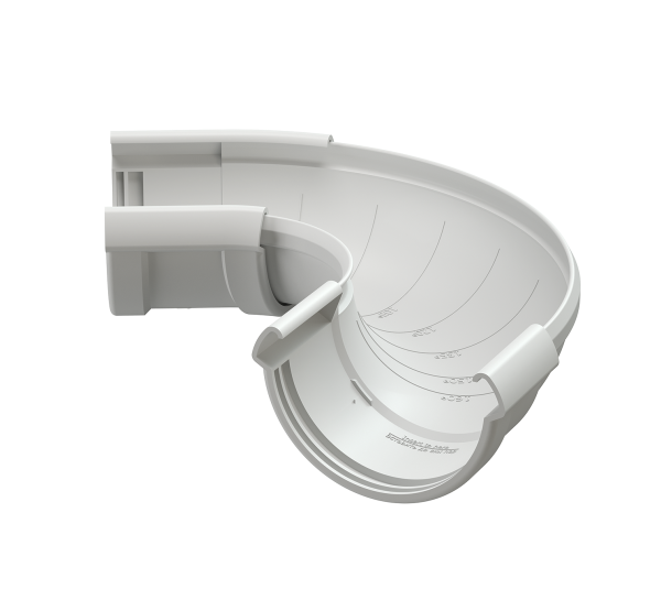 Угол желоба регулируемый Lux ПВХ Пломбир от производителя Docke по цене 1 425 р Угол желоба регулируемый Lux ПВХ Пломбир от производителя Docke по цене 1 425 р